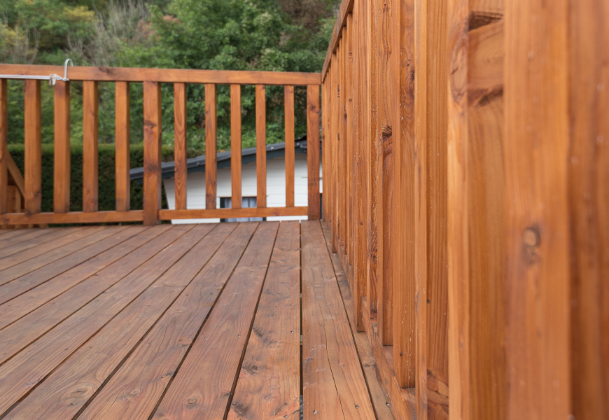 Terrasse sur pilotis