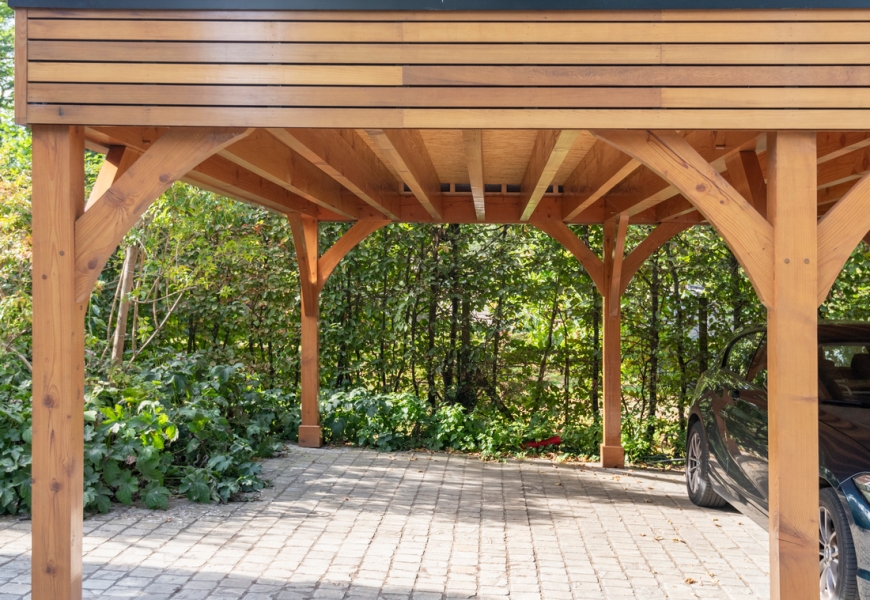 Carport 3 voitures - Toiture plate