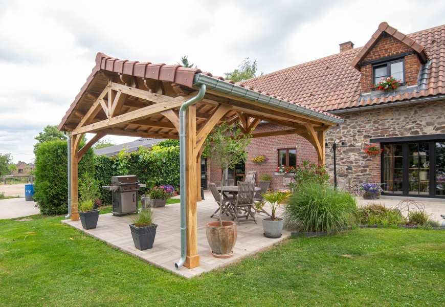 Couverture de terrasse 2 pans 