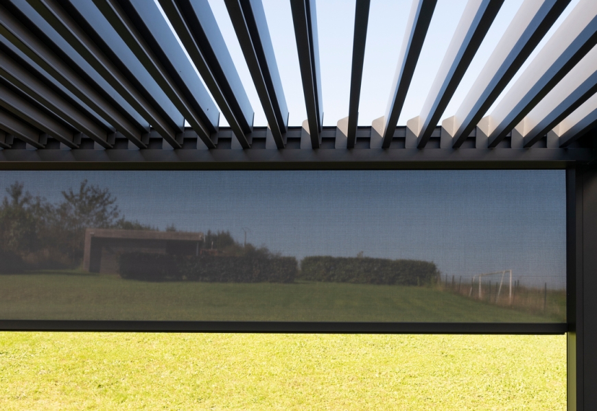 Pergola à Evrehailles dans la commune d'Yvoir