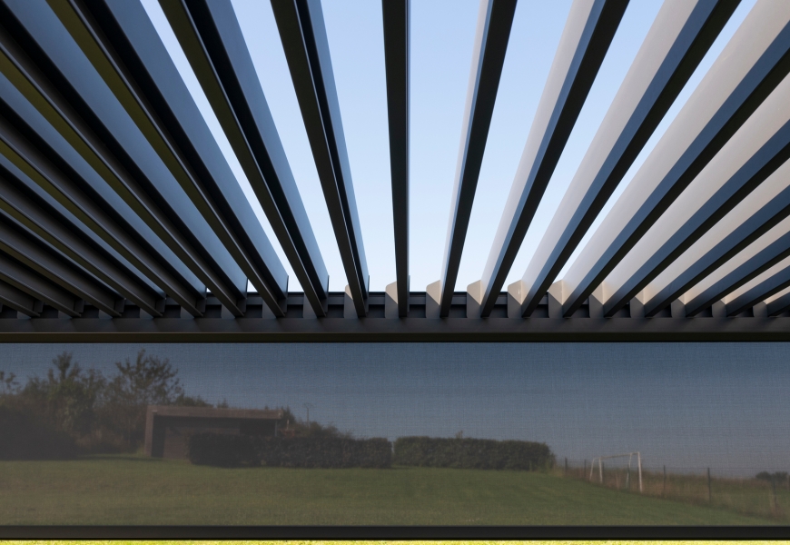 Pergola à Evrehailles dans la commune d'Yvoir