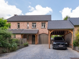 Porche d'entrée et Carport bois dans le Brabant Wallon